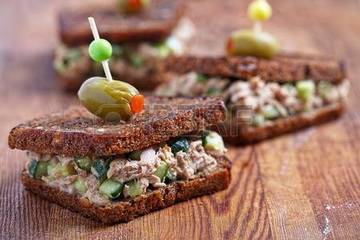 Chicken Salad on Rye Bread